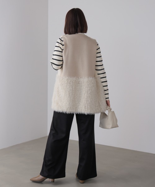 Bou Jeloud（ブージュルード）の「クリアダンボールセットアップ（つなぎ/オールインワン・レディース・ベージュ/ブラック・FREE）」の16枚目の写真