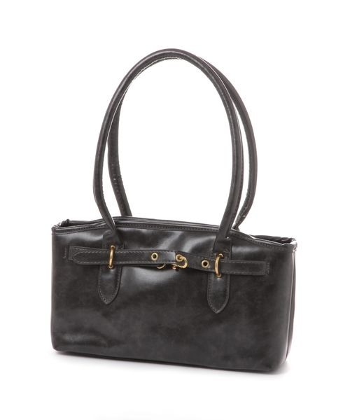 kutir（クティール）の「kutirlune／ベルトデザインバッグ（ハンドバッグ・レディース・ブラウン/ブラック・FREE）」の12枚目の写真