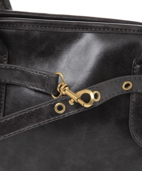 kutir（クティール）の「kutirlune／ベルトデザインバッグ（ハンドバッグ・レディース・ブラウン/ブラック・FREE）」の17枚目の写真