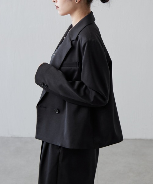 Lui's(ルイス)の「ツイミーツイルショートジャケット(テーラードジャケット・レディース・ブラック/ブラウン・FREE)」の19枚目の写真