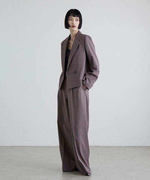 Lui's(ルイス)の「ツイミーツイルショートジャケット(テーラードジャケット・レディース・ブラック/ブラウン・FREE)」の16枚目の写真