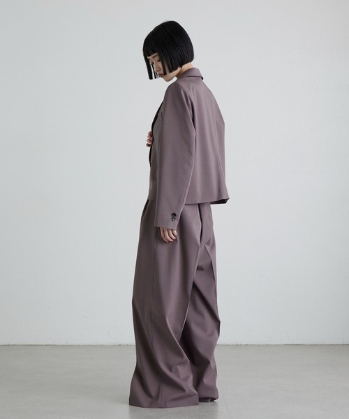 Lui's(ルイス)の「ツイミーツイルショートジャケット(テーラードジャケット・レディース・ブラック/ブラウン・FREE)」の17枚目の写真