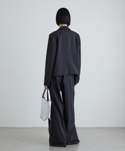 Lui's(ルイス)の「ツイミーツイルショートジャケット(テーラードジャケット・レディース・ブラック/ブラウン・FREE)」の10枚目の写真