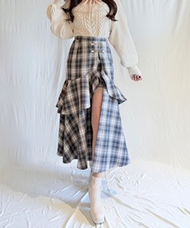 NOMAE（ノーマエ）の「ビットラッフルスリットスカート（スカート）」