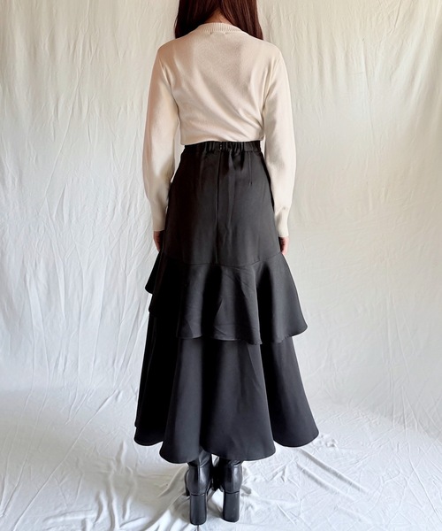 NOMAE(ノーマエ)の「ビットラッフルスリットスカート(スカート・レディース・グレー系その他/ブラック/ブラック系その他/グレー・FREE)」の20枚目の写真