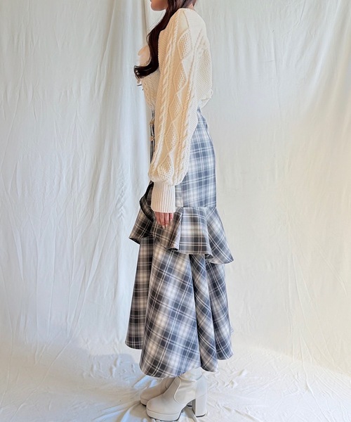 NOMAE(ノーマエ)の「ビットラッフルスリットスカート(スカート・レディース・グレー系その他/ブラック/ブラック系その他/グレー・FREE)」の17枚目の写真