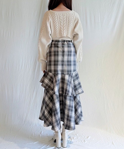 NOMAE(ノーマエ)の「ビットラッフルスリットスカート(スカート・レディース・グレー系その他/ブラック/ブラック系その他/グレー・FREE)」の18枚目の写真