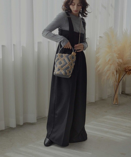 Bulue.（ブルー）の「【Bulue.】サロペット（サロペット/オーバーオール・レディース・ブラック・FREE）」の5枚目の写真