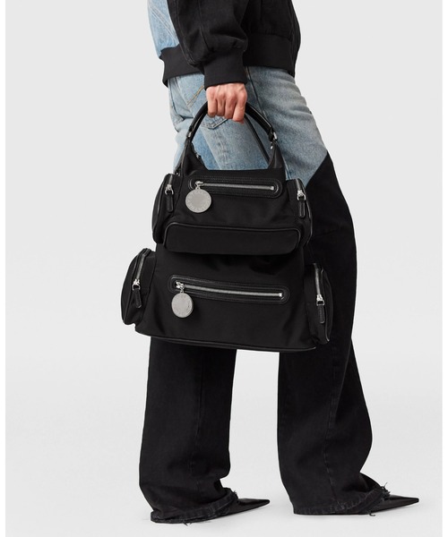 STELLA McCARTNEY（ステラマッカートニー）の「Dartmoor ECONYL Shoulder Bag / Dartmoor ECONYL ショルダーバッグ（ショルダーバッグ・レディース・ブラック・ONE SIZE）」の6枚目の写真