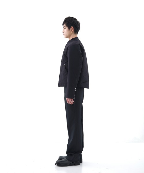 CONZ(コンズ)の「MOTORCYCLE PUFFER BLOUSON/ショート丈/ジャストフィット/CONZ/NVRFRGT(ブルゾン・メンズ・ブラック・3/1/2)」の15枚目の写真