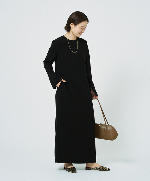 HARDY NOIR（アルディーノアール）の「《追加9》ダブルクロスミニマルロングドレス（ワンピース・レディース・ブラック・36/34/42/40/38）」の6枚目の写真