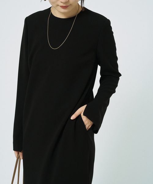 HARDY NOIR（アルディーノアール）の「《追加9》ダブルクロスミニマルロングドレス（ワンピース・レディース・ブラック・36/34/42/40/38）」の9枚目の写真