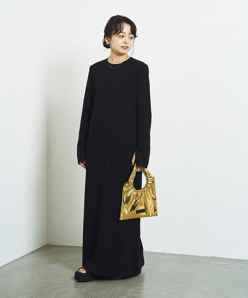 HARDY NOIR（アルディーノアール）の「《追加9》ダブルクロスミニマルロングドレス（ワンピース・レディース・ブラック・36/34/42/40/38）」の17枚目の写真