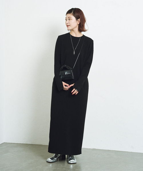 HARDY NOIR（アルディーノアール）の「《追加9》ダブルクロスミニマルロングドレス（ワンピース・レディース・ブラック・36/34/42/40/38）」の19枚目の写真