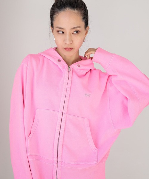 HEREIAM(ヘレイアム)の「【HEREIAM】メタルポイントパーカー(パーカー・レディース・ブラック/ライトグレー/ピンク/イエロー・MEDIUM/LARGE)」の1枚目の写真