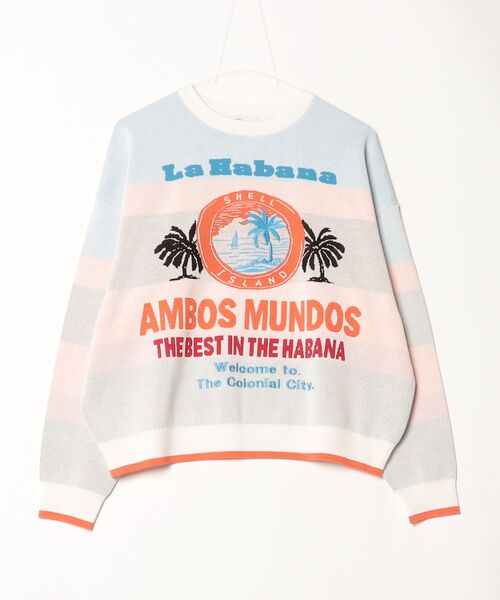 DOUBLE STANDARD CLOTHING（ダブルスタンダードクロージング）の「ハバナサンセット ジャガードニット（ニット/セーター・レディース・オフホワイト・FREE）」の16枚目の写真