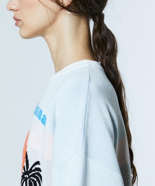 DOUBLE STANDARD CLOTHING（ダブルスタンダードクロージング）の「ハバナサンセット ジャガードニット（ニット/セーター・レディース・オフホワイト・FREE）」の9枚目の写真