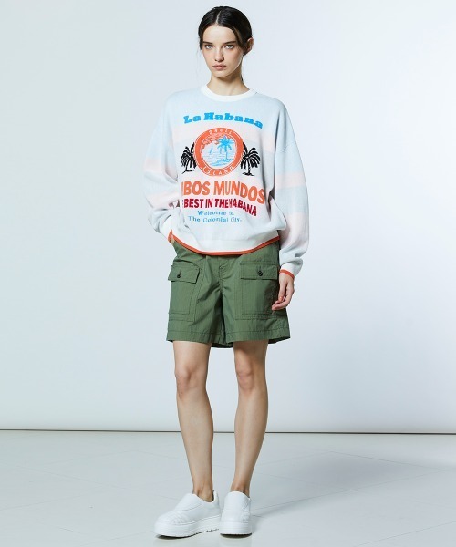 DOUBLE STANDARD CLOTHING（ダブルスタンダードクロージング）の「ハバナサンセット ジャガードニット（ニット/セーター・レディース・オフホワイト・FREE）」の14枚目の写真