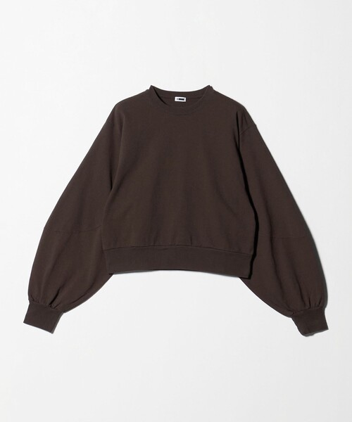H　BEAUTY&YOUTH UNITED ARROWS（エイチビューティーアンドユースユナイテッドアローズ）の「＜H＞コットン ボリュームスリーブ プルオーバー（Tシャツ/カットソー・レディース・ライトグレー/ダークブラウン・FREE）」の5枚目の写真