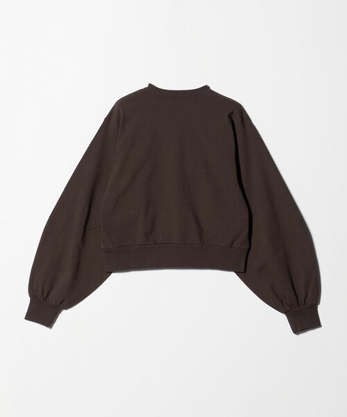 H　BEAUTY&YOUTH UNITED ARROWS（エイチビューティーアンドユースユナイテッドアローズ）の「＜H＞コットン ボリュームスリーブ プルオーバー（Tシャツ/カットソー・レディース・ライトグレー/ダークブラウン・FREE）」の6枚目の写真