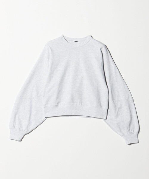 H　BEAUTY&YOUTH UNITED ARROWS（エイチビューティーアンドユースユナイテッドアローズ）の「＜H＞コットン ボリュームスリーブ プルオーバー（Tシャツ/カットソー・レディース・ライトグレー/ダークブラウン・FREE）」の11枚目の写真