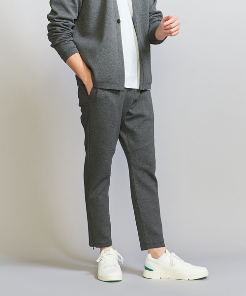 BEAUTY&YOUTH UNITED ARROWS(ビューティーアンドユースユナイテッドアローズ)の「【WEB限定 WARDROBE SMART】ダブルニット イージーパンツ/セットアップ対応【抗菌・防臭】(その他パンツ・メンズ・ダークグレー/その他1/ブラック/グレー・S/M/L/XL)」の4枚目の写真