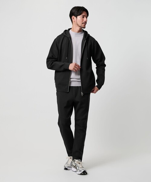 BEAUTY&YOUTH UNITED ARROWS(ビューティーアンドユースユナイテッドアローズ)の「【WEB限定 WARDROBE SMART】ダブルニット イージーパンツ/セットアップ対応【抗菌・防臭】(その他パンツ・メンズ・ダークグレー/その他1/ブラック/グレー・S/M/L/XL)」の11枚目の写真