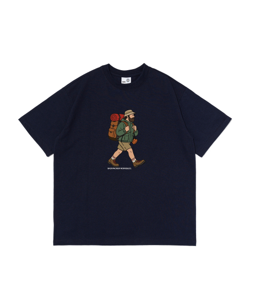 WORKS & CO.(ワークス アンド コー)の「ライトクールパッキング半袖Tシャツ(ネイビー)(Tシャツ/カットソー・レディース・その他・M/L/2XL/XL)」の1枚目の写真
