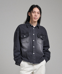 ANALOG MOOD（アナログムード）の「セミクロップデニムシャケット（ブラック）（デニムジャケット）」
