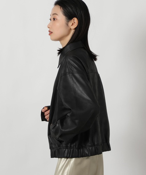 LAKOLE(ラコレ)の「襟付きZIPブルゾン / 642711(ブルゾン・レディース・ブラック/ベージュ・FREE)」の16枚目の写真