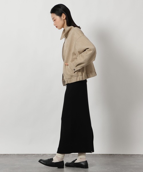 LAKOLE(ラコレ)の「襟付きZIPブルゾン / 642711(ブルゾン・レディース・ブラック/ベージュ・FREE)」の19枚目の写真