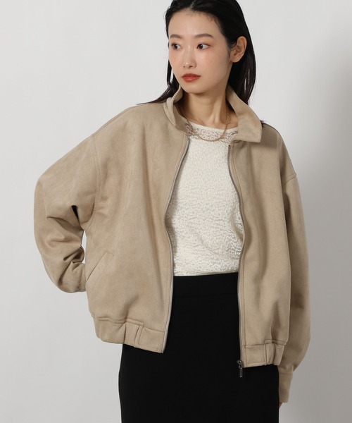 LAKOLE(ラコレ)の「襟付きZIPブルゾン / 642711(ブルゾン・レディース・ブラック/ベージュ・FREE)」の21枚目の写真