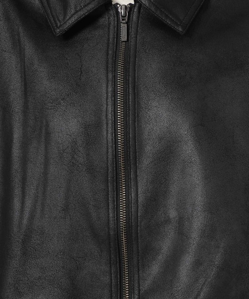 LAKOLE(ラコレ)の「襟付きZIPブルゾン / 642711(ブルゾン・レディース・ブラック/ベージュ・FREE)」の8枚目の写真