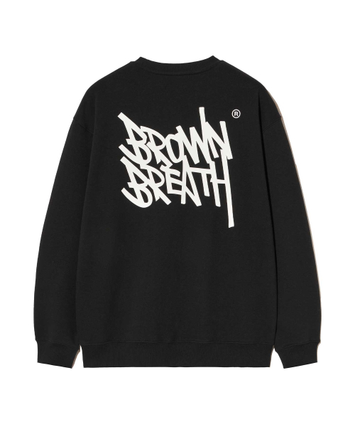 BROWNBREATH(ブラウンブレス)の「TAG OG CREWNECK - BLACK(スウェット・レディース・その他・2XL)」の1枚目の写真