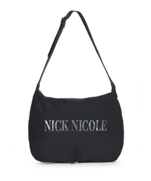 NICOLE NYLON BIG SQUARE BAG_BLACK