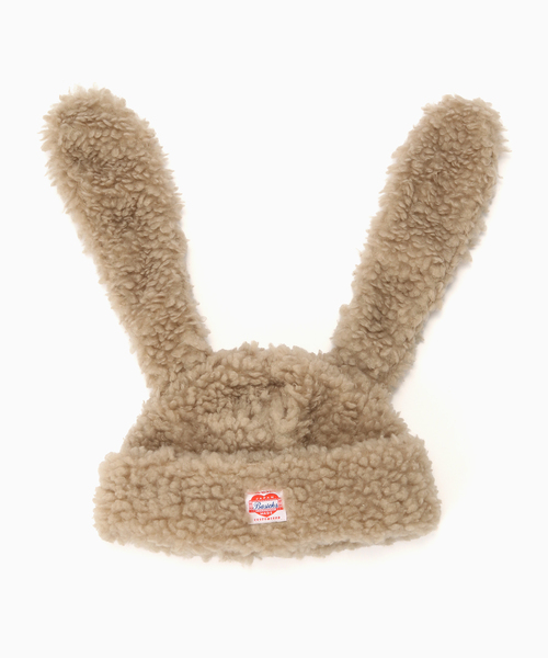 BASICKS（ベイシックス）の「BASICKS / ベイシックス RABBIT HEADWEAR（ニットキャップ/ビーニー・メンズ・ブラウン/ブラック/ベージュ・SMALL）」の3枚目の写真