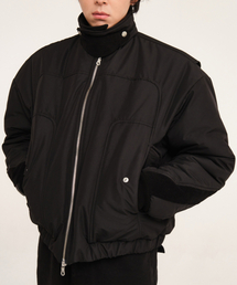 DWSE（ディーダブリューエスイー）の「ディビジョンパディッドフライトジャケット(ブラック)（ダウンジャケット/コート）」