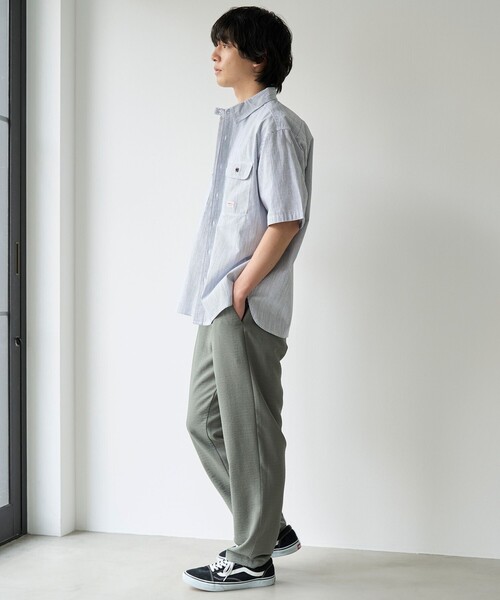 coen(コーエン)の「SMITH’S(スミス)別注 ショートスリーブワークシャツ(シャツ/ブラウス・メンズ・ホワイト/その他1/コバルトブルー/オフホワイト・S/M/XL/L)」の22枚目の写真