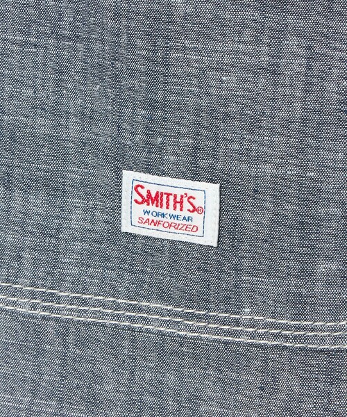 coen(コーエン)の「SMITH’S(スミス)別注 ショートスリーブワークシャツ(シャツ/ブラウス・メンズ・ホワイト/その他1/コバルトブルー/オフホワイト・S/M/XL/L)」の8枚目の写真