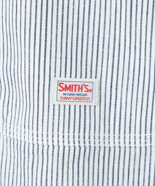 coen(コーエン)の「SMITH’S(スミス)別注 ショートスリーブワークシャツ(シャツ/ブラウス・メンズ・ホワイト/その他1/コバルトブルー/オフホワイト・S/M/XL/L)」の12枚目の写真