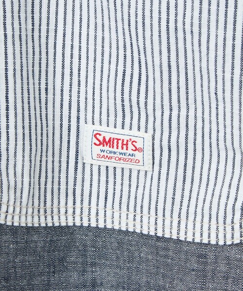 coen(コーエン)の「SMITH’S(スミス)別注 ショートスリーブワークシャツ(シャツ/ブラウス・メンズ・ホワイト/その他1/コバルトブルー/オフホワイト・S/M/XL/L)」の18枚目の写真