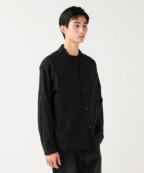 BEAMS HEART(ビームスハート)の「コットン レーヨン シャドー チェック オープン カラー シャツ(シャツ/ブラウス・メンズ・ベージュ/ブラック・SMALL/MEDIUM/LARGE)」の18枚目の写真