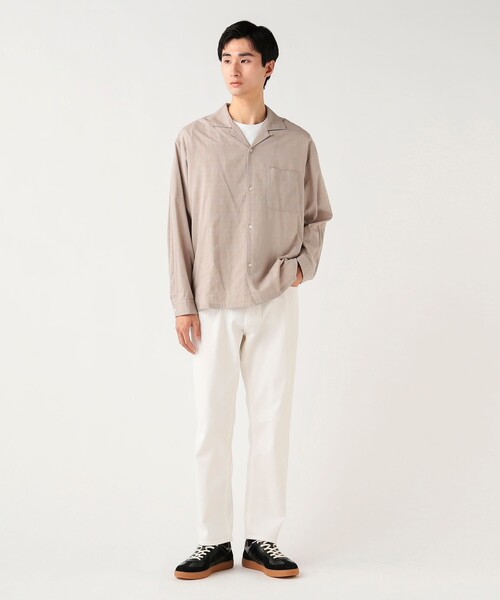 BEAMS HEART(ビームスハート)の「コットン レーヨン シャドー チェック オープン カラー シャツ(シャツ/ブラウス・メンズ・ベージュ/ブラック・SMALL/MEDIUM/LARGE)」の19枚目の写真