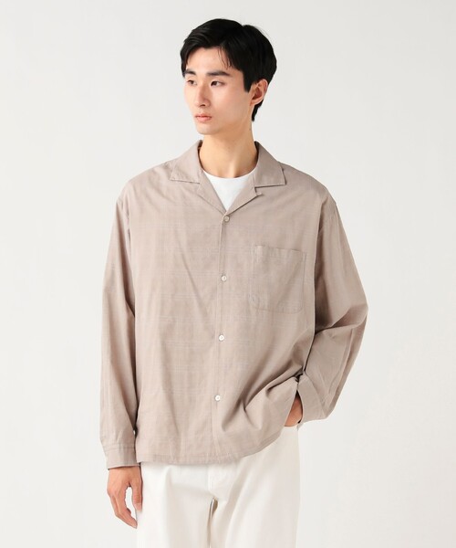 BEAMS HEART(ビームスハート)の「コットン レーヨン シャドー チェック オープン カラー シャツ(シャツ/ブラウス・メンズ・ベージュ/ブラック・SMALL/MEDIUM/LARGE)」の21枚目の写真