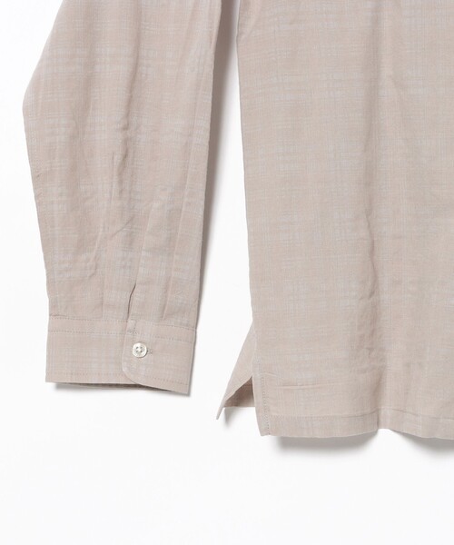 BEAMS HEART(ビームスハート)の「コットン レーヨン シャドー チェック オープン カラー シャツ(シャツ/ブラウス・メンズ・ベージュ/ブラック・SMALL/MEDIUM/LARGE)」の13枚目の写真