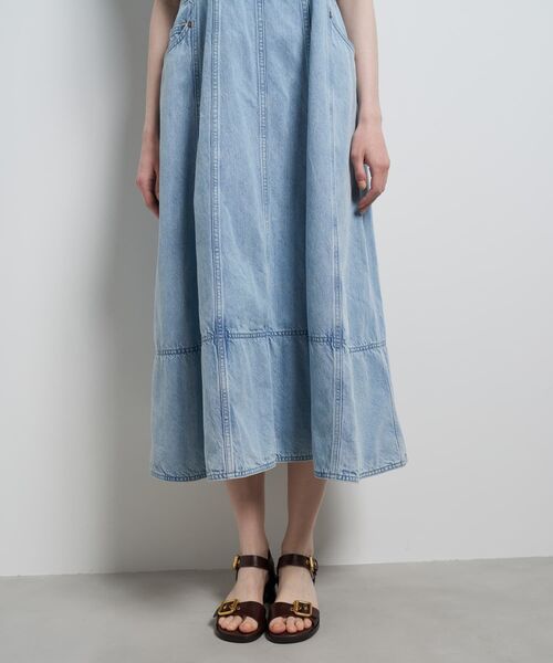 LANVIN en Bleu（ランバンオンブルー）の「Lee×LANVIN en Bleuデニムワンピース（ワンピース・レディース・ブルー系その他/ネイビー・36/38/40）」の8枚目の写真