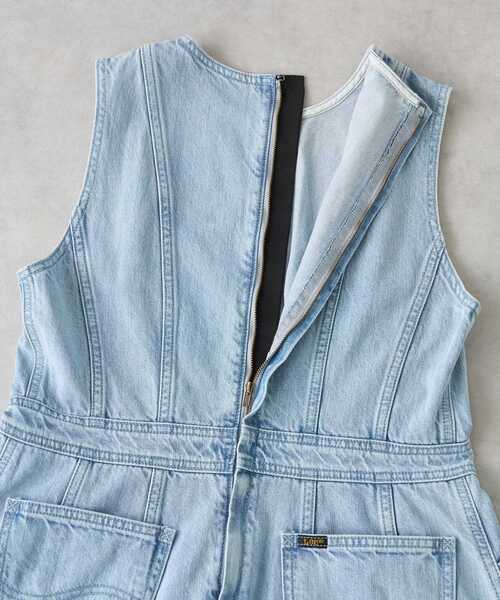 LANVIN en Bleu（ランバンオンブルー）の「Lee×LANVIN en Bleuデニムワンピース（ワンピース・レディース・ブルー系その他/ネイビー・36/38/40）」の20枚目の写真