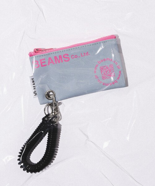 bpr BEAMS（ビーピーアール ビームス ）の「bPr BEAMS / ターポリン ロゴ ポーチ XS（ポーチ・レディース・イエロー/テラコッタ/サックスブルー/グレー/ネイビー・ONE SIZE）」の2枚目の写真
