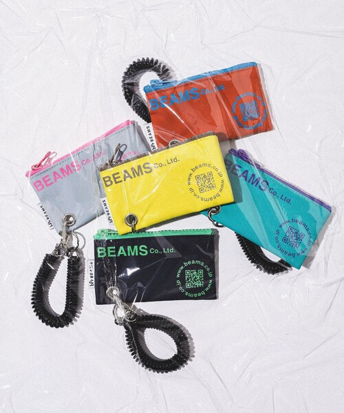 bpr BEAMS（ビーピーアール ビームス ）の「bPr BEAMS / ターポリン ロゴ ポーチ XS（ポーチ・レディース・イエロー/テラコッタ/サックスブルー/グレー/ネイビー・ONE SIZE）」の6枚目の写真