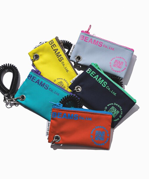 bpr BEAMS（ビーピーアール ビームス ）の「bPr BEAMS / ターポリン ロゴ ポーチ XS（ポーチ・レディース・イエロー/テラコッタ/サックスブルー/グレー/ネイビー・ONE SIZE）」の8枚目の写真